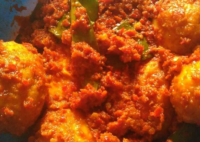 Resep: Balado telor simple Ekonomis