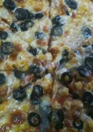 صورة لوصفة بيتزا روووعة