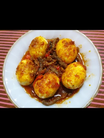 Langkah Mudah untuk Membuat Resep Balado telur daging sapi yang Enak