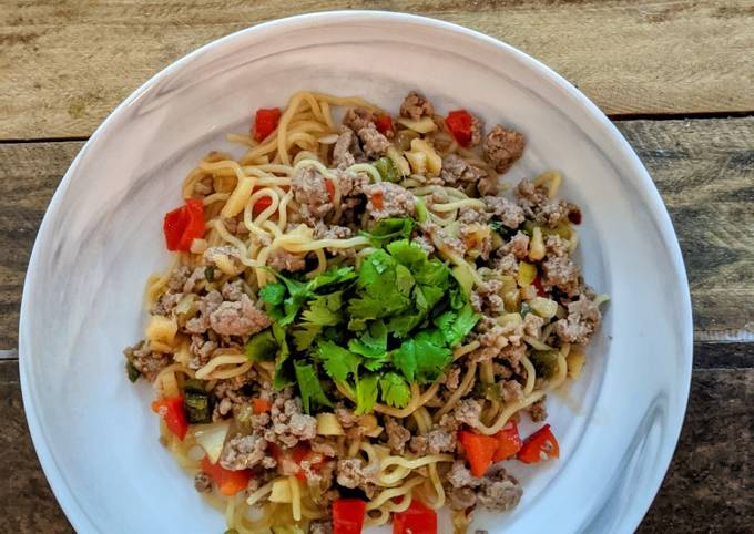 Recipe of Any-night-of-the-week Sunday Spicy Noodles