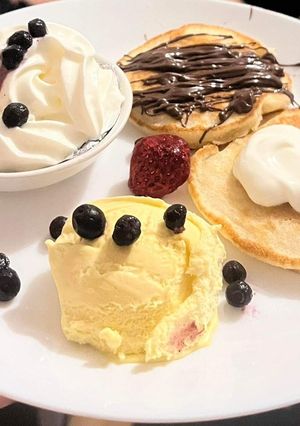Hình của món Bánh pancake bằng bột mì.