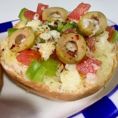 A picture of Open sandwich.