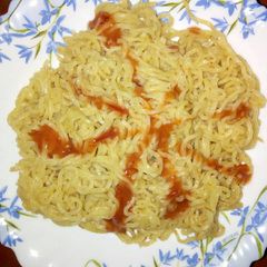 Boiled Indomine Noodles A picture of Boiled Indomine Noodles.