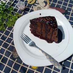 A picture of Chocolate cake.