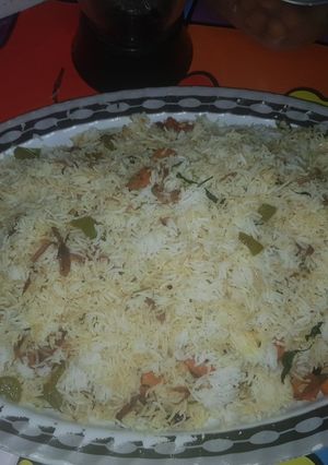 A picture of Vegetables rice#weekleyjikonichallenge.