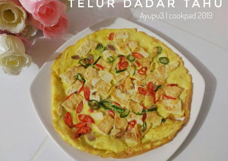 Cara Gampang Membuat Telur dadar tahu yang Enak Banget