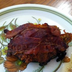 A picture of Cheesy Bacon Meatloaf.