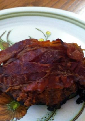 A picture of Cheesy Bacon Meatloaf.