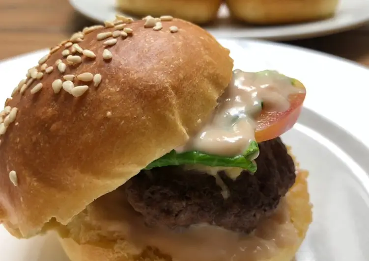 Resep Terbaru BRIOCHE BUN BURGER 🥯🍔 Paling Enak