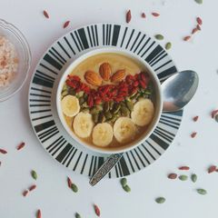 A picture of Sweet potato pie smoothie bowl.