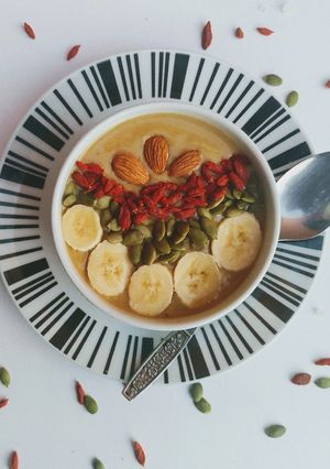 A picture of Sweet potato pie smoothie bowl.