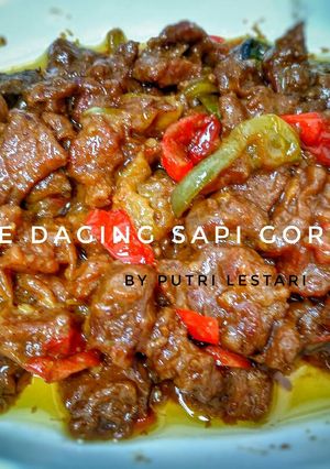 Foto resep Sate Daging Sapi Goreng #kitaberbagi