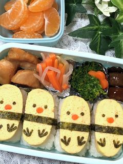 A picture of Chick Egg Sushi.