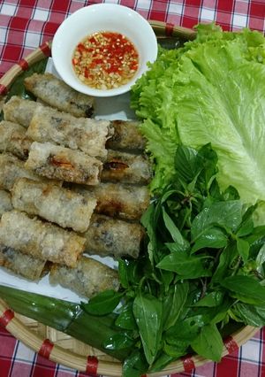 Hình của món Chả giò bắp.