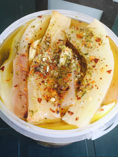 Una foto de Berenjenas al escabeche caseras