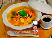 A picture of mushroom soup