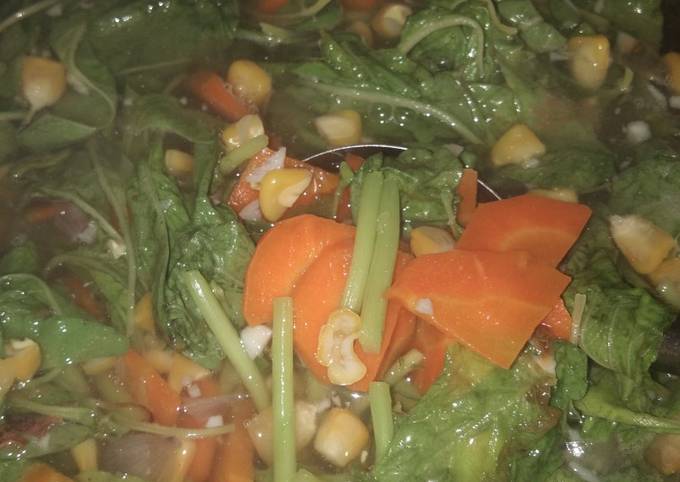 Langkah Mudah untuk Menyiapkan Rebus Bayam (Menu Sehat) Anti Gagal