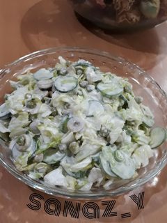 عکسی از دستور سالاد خیار ۳ (سالاد سبز)