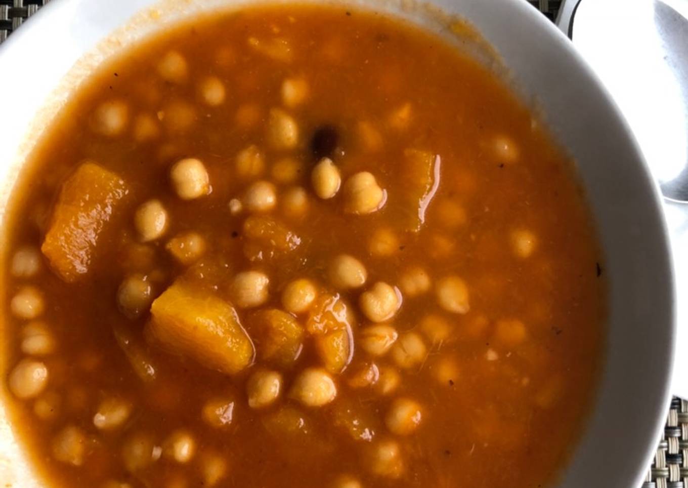 Garbanzos con calabaza