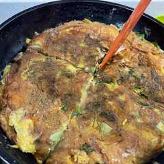 A picture of Tortilla de lechuga rellena.