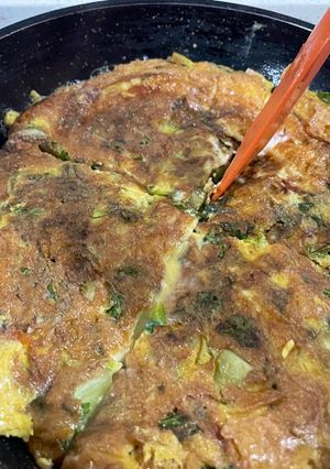 Una foto de Tortilla de lechuga rellena