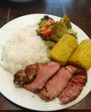 Tomahawk, Mazorcas y Brocoli a las Brazas