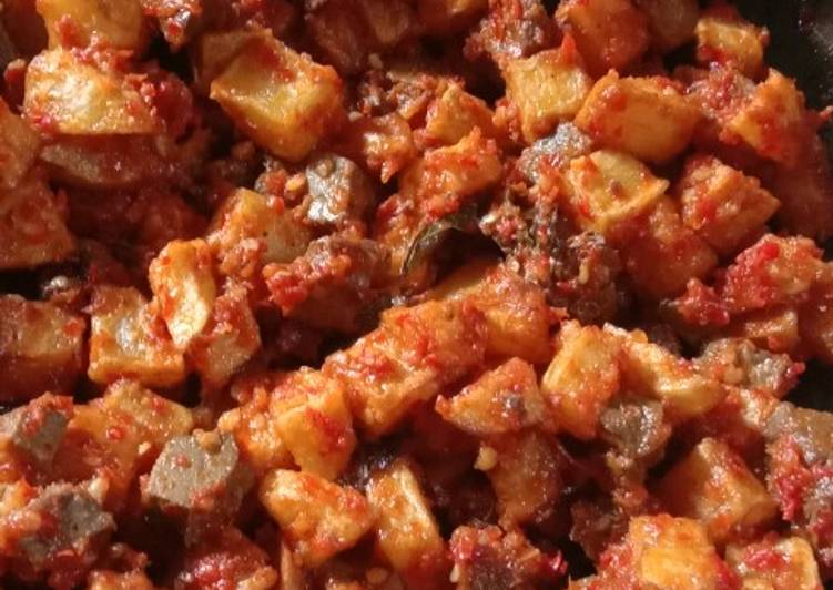 Sambel goreng kentang hati sapi