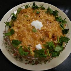 A picture of Buttermilk masala khichdi.
