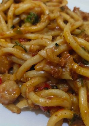 Foto resep Udon with spicy cornet