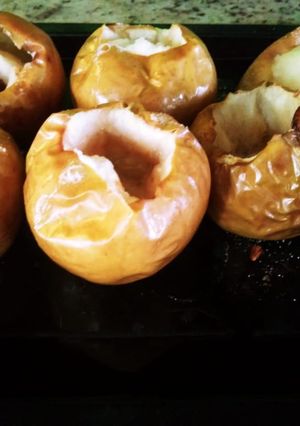 Una foto de Manzanas al horno en almíbar!!!!