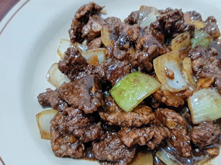 Cara Gampang Membuat Resep Sapi lada hitam yang Lezat Sekali