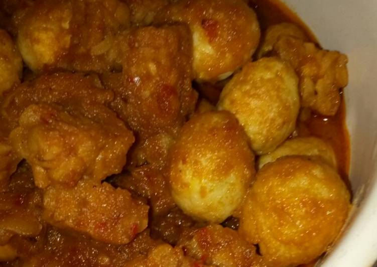 Bali Telor puyuh + tempe