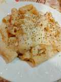 Tortiglioni con crema di cavolfiore e fonduta