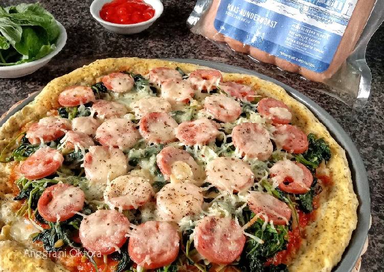 Sausage Spinach Pizza