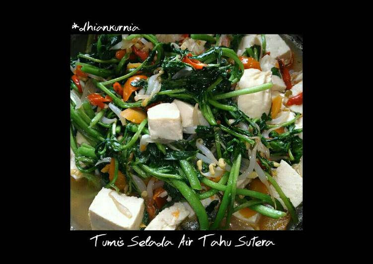 Cara Bikin Tumis Selada Air Tahu Sutera yang Bikin Ngiler