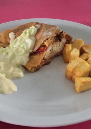 Una foto de Pollo "envuelto"