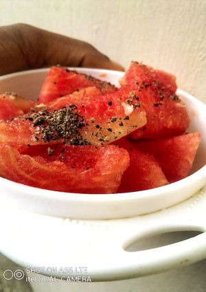 A picture of Watermelon Salad.