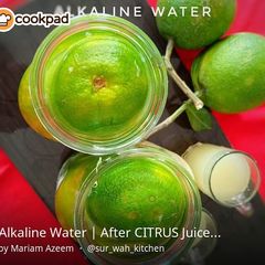 A picture of Alkaline Water | From CITRUS peels.