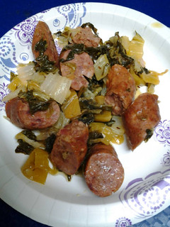 A picture of Sausage and bok choy II.