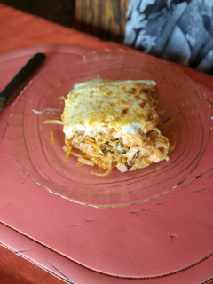 Una foto de Lasagna de tallarines, carne picada
