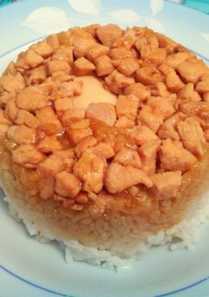 Foto resep Nasi tim ayam
