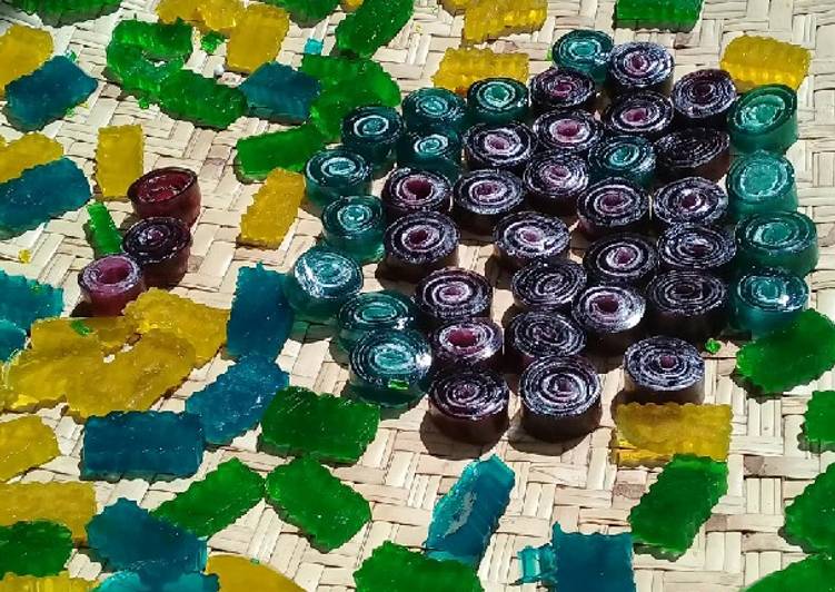 Resep masakan Permen agar gulung | Cara Membuat Permen agar gulung Yang Paling Enak