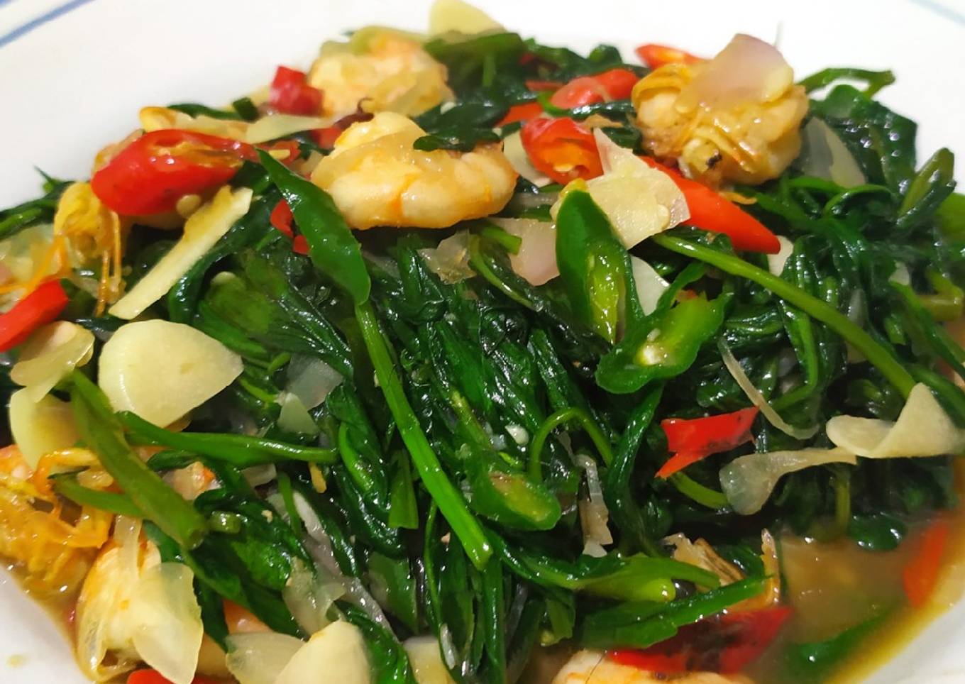 Oseng oseng kangkung udang