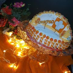 A picture of Almond cookpad cake😋.