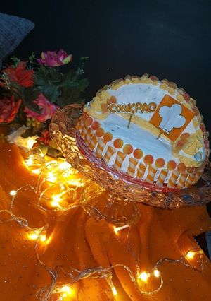 A picture of Almond cookpad cake😋.