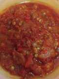 Sambal terasii pedass.