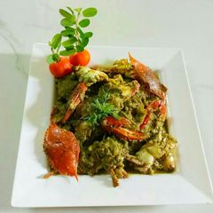 A picture of Green masala crab.