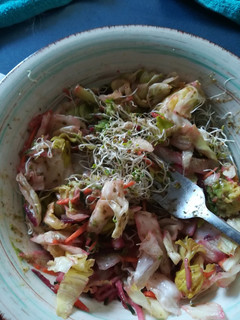 Una foto de Ensalada con vegetales frescos