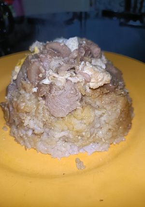 Foto resep Nasi tim ayam (nasi sisa)