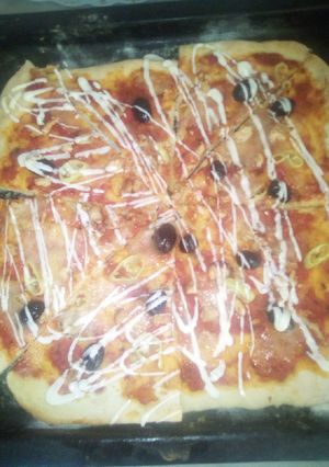 صورة لوصفة بيتزا 🍕🍕🍕